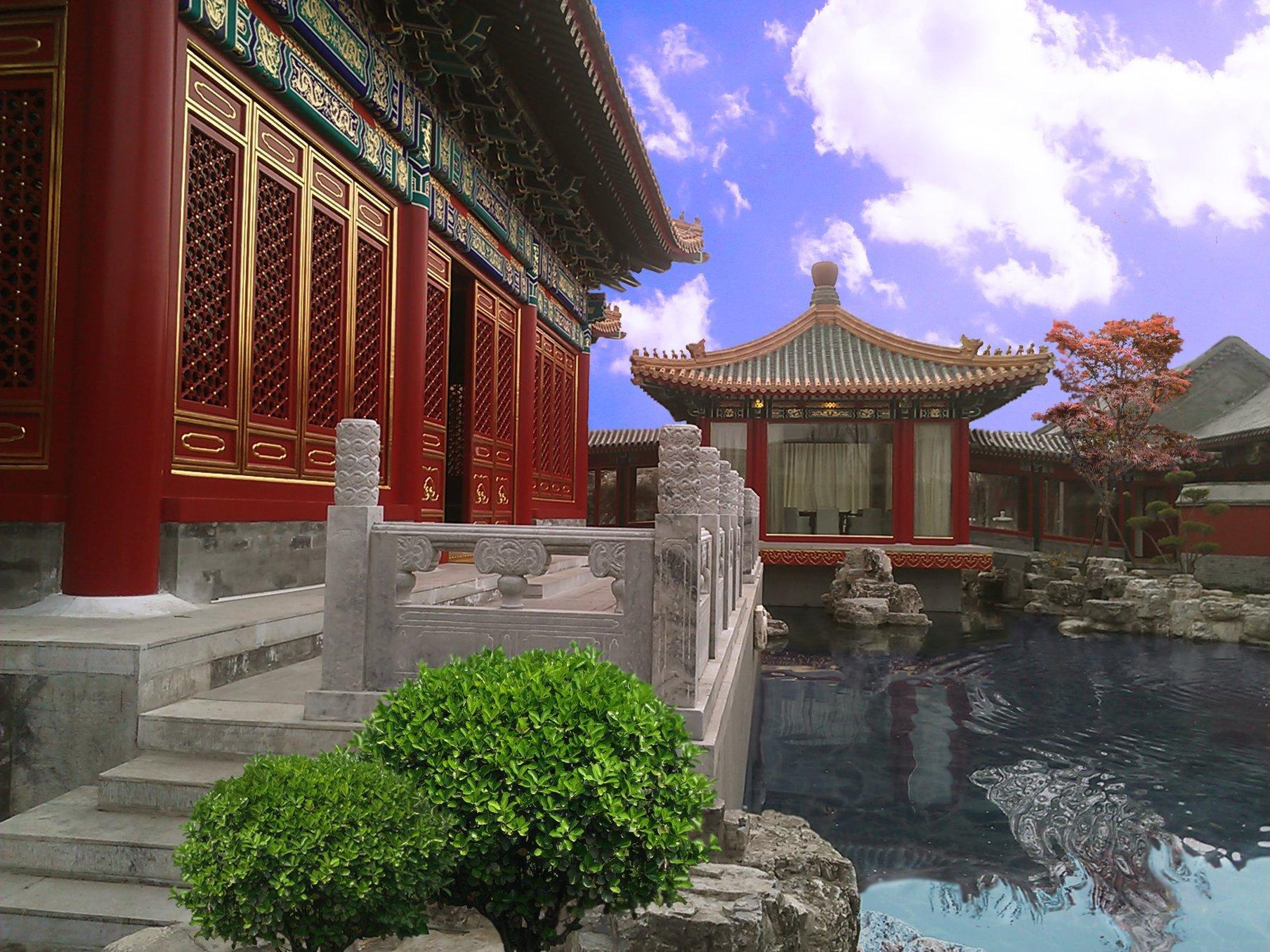 Lv Garden Huanghuali Art Galery Beijing Hotel Yinjiafu Exterior photo