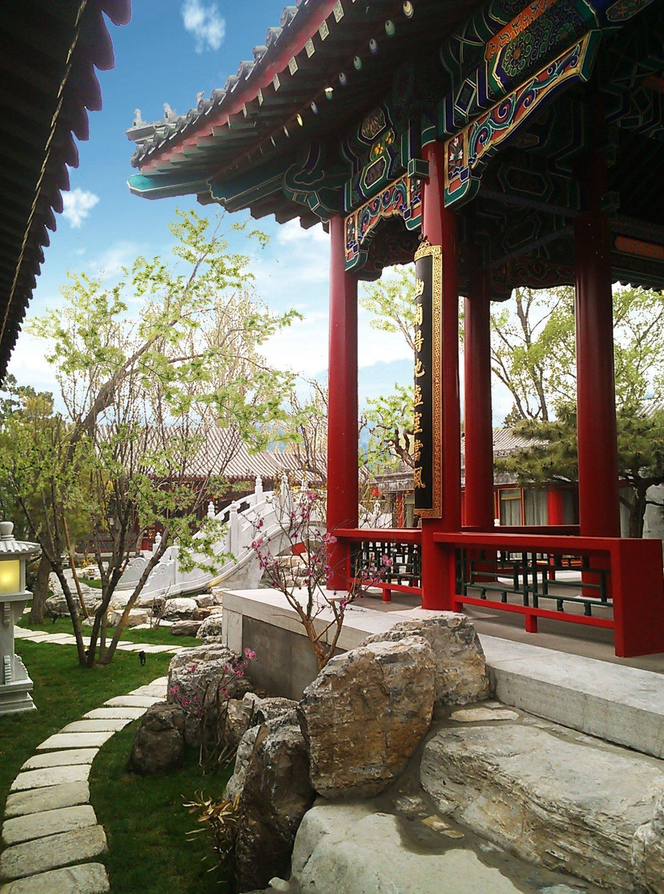 Lv Garden Huanghuali Art Galery Beijing Hotel Yinjiafu Exterior photo
